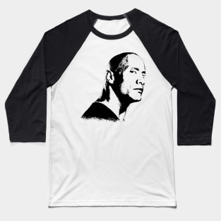 The Rock Dwayne Johnson Portrait Pop Art Baseball T-Shirt